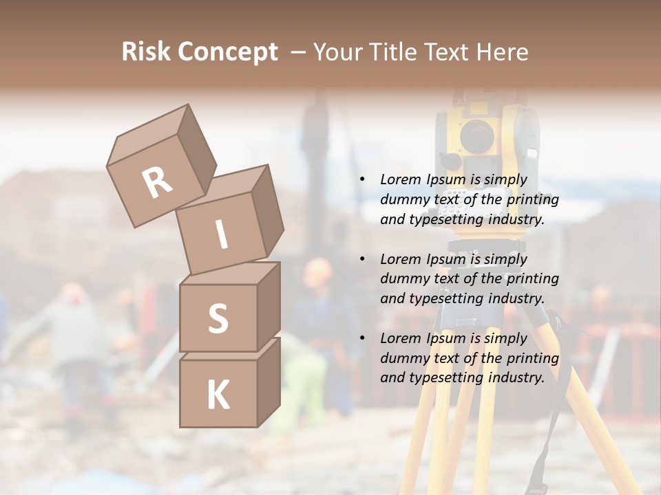 A Yellow Tripod With A Camera On Top Of It PowerPoint Template