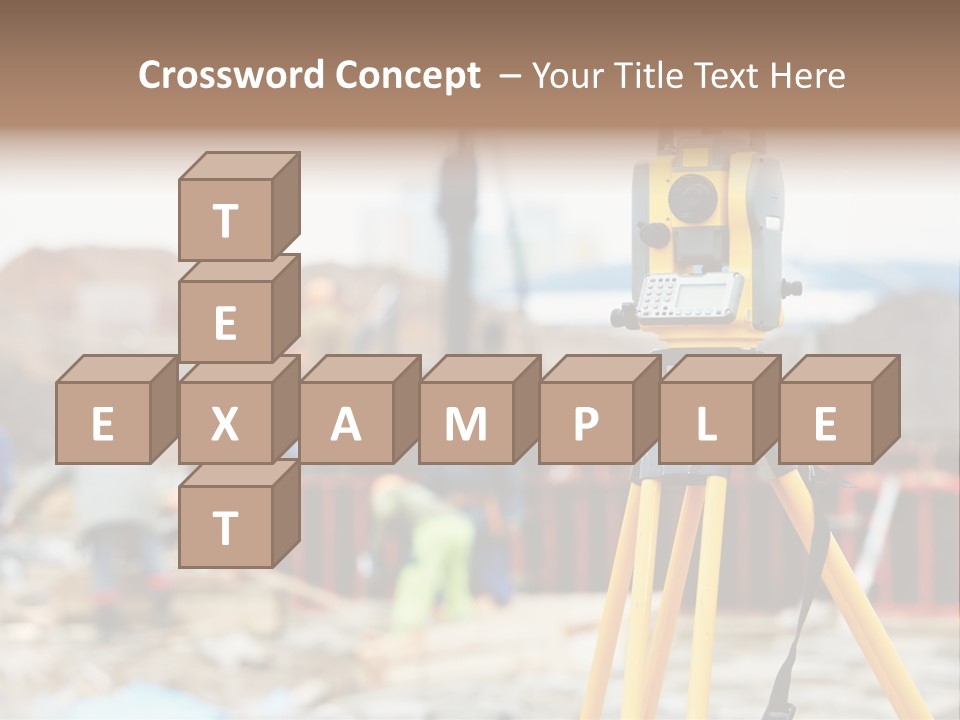 A Yellow Tripod With A Camera On Top Of It PowerPoint Template