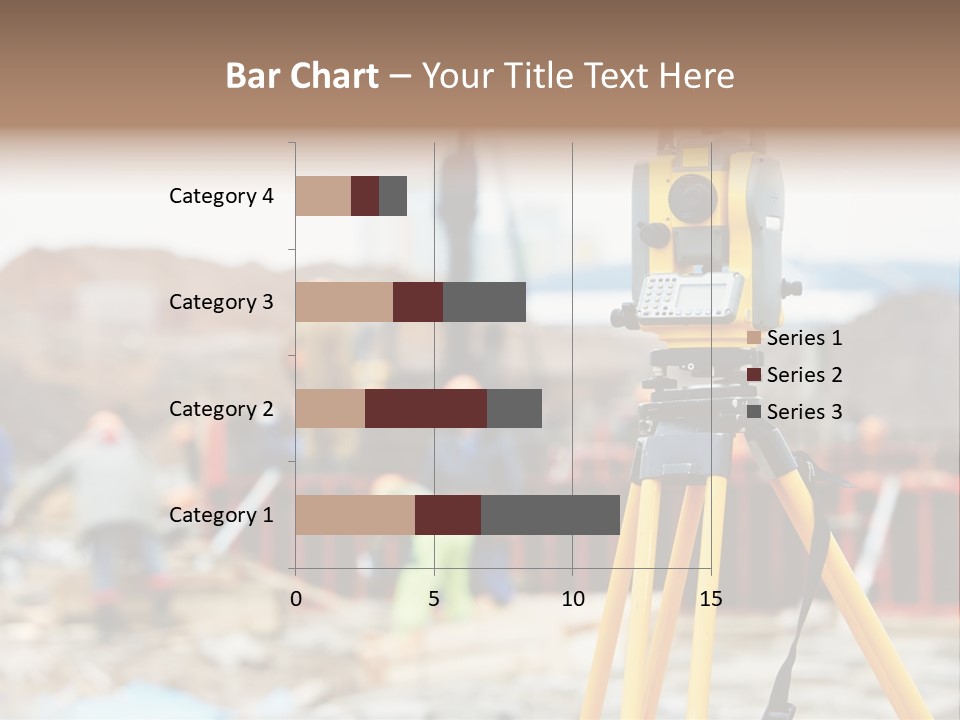 A Yellow Tripod With A Camera On Top Of It PowerPoint Template