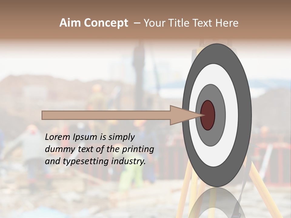 A Yellow Tripod With A Camera On Top Of It PowerPoint Template