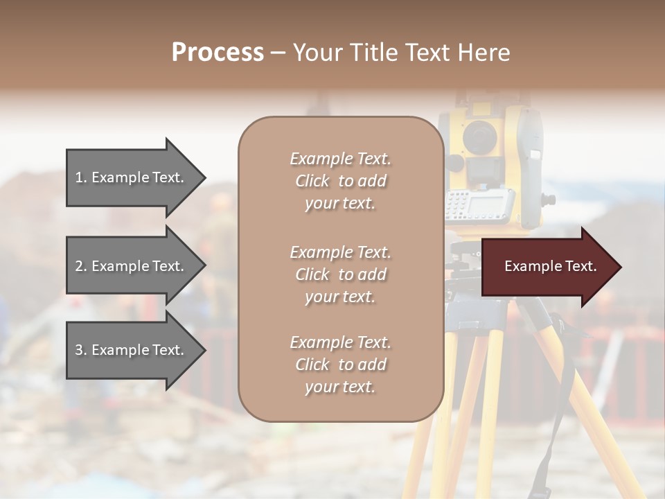A Yellow Tripod With A Camera On Top Of It PowerPoint Template