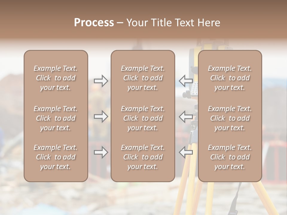 A Yellow Tripod With A Camera On Top Of It PowerPoint Template