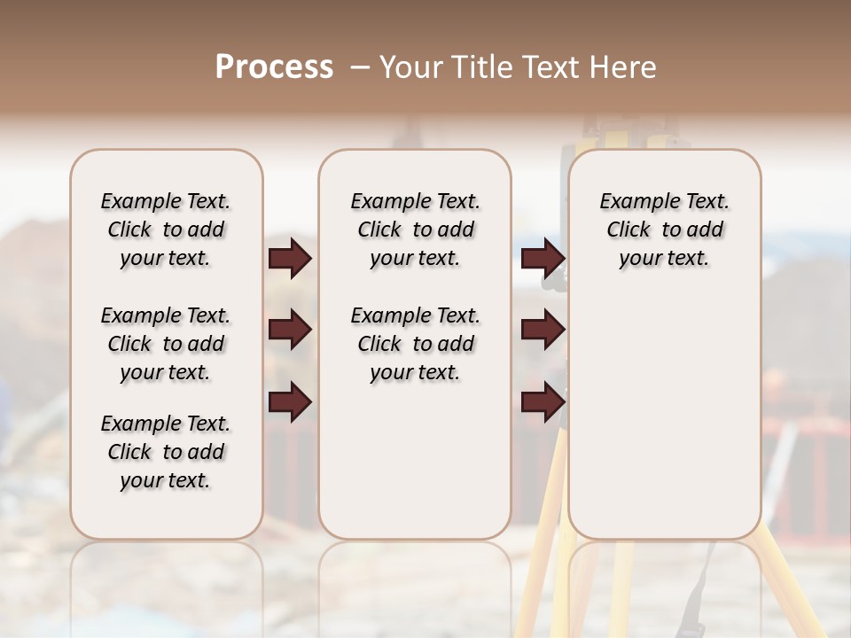 A Yellow Tripod With A Camera On Top Of It PowerPoint Template