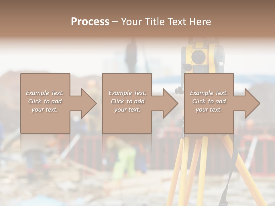 A Yellow Tripod With A Camera On Top Of It PowerPoint Template