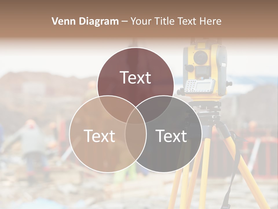 A Yellow Tripod With A Camera On Top Of It PowerPoint Template