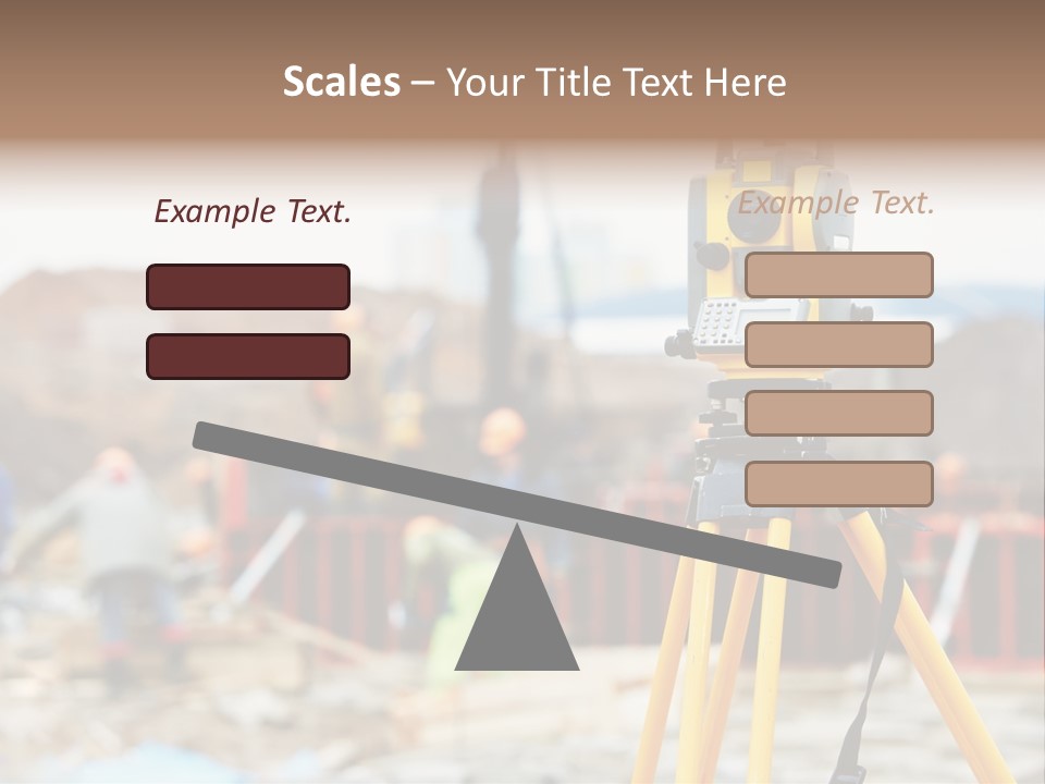 A Yellow Tripod With A Camera On Top Of It PowerPoint Template