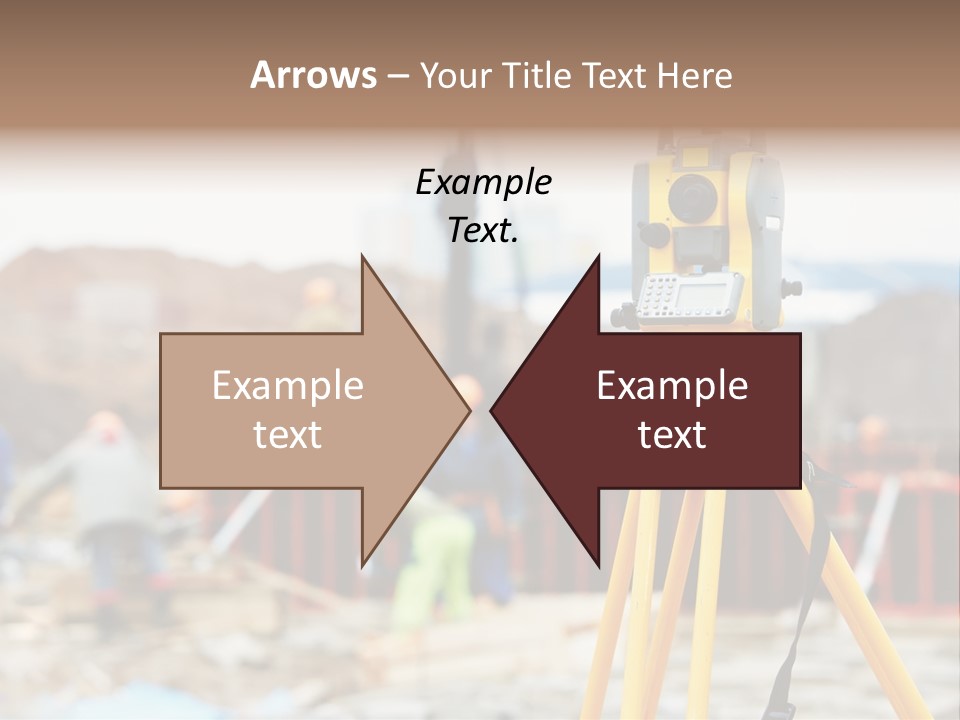A Yellow Tripod With A Camera On Top Of It PowerPoint Template