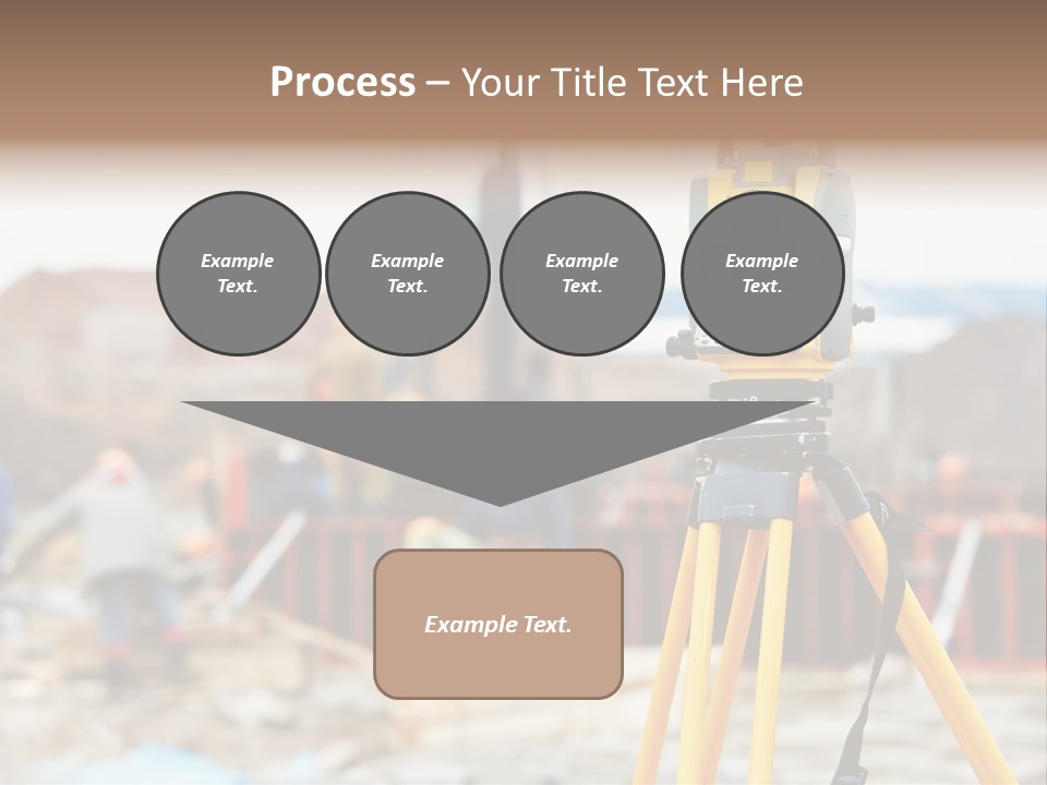 A Yellow Tripod With A Camera On Top Of It PowerPoint Template