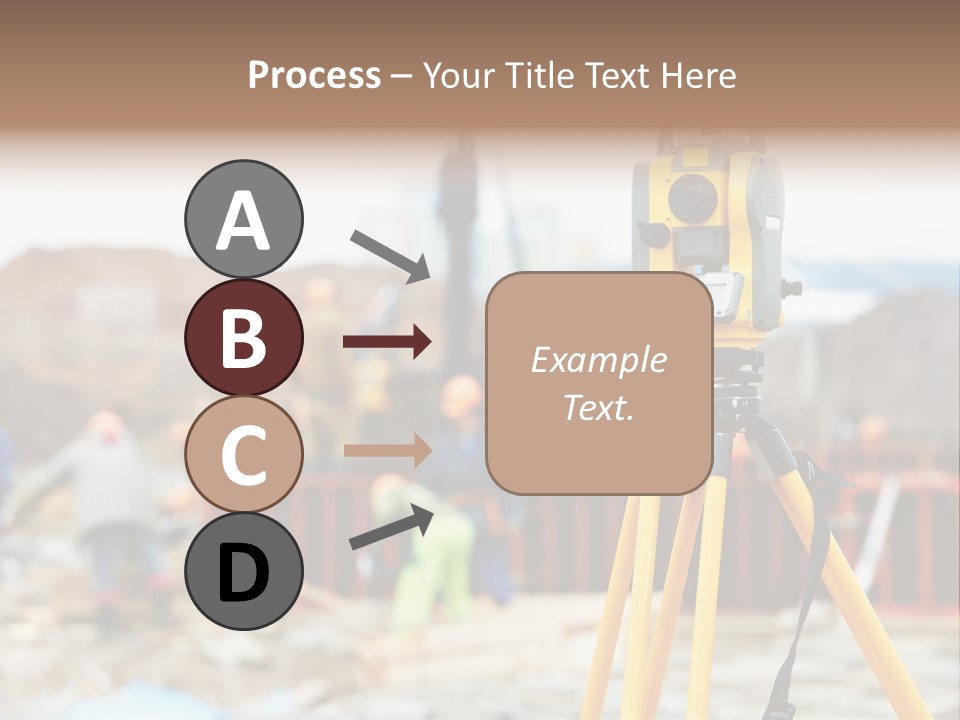 A Yellow Tripod With A Camera On Top Of It PowerPoint Template