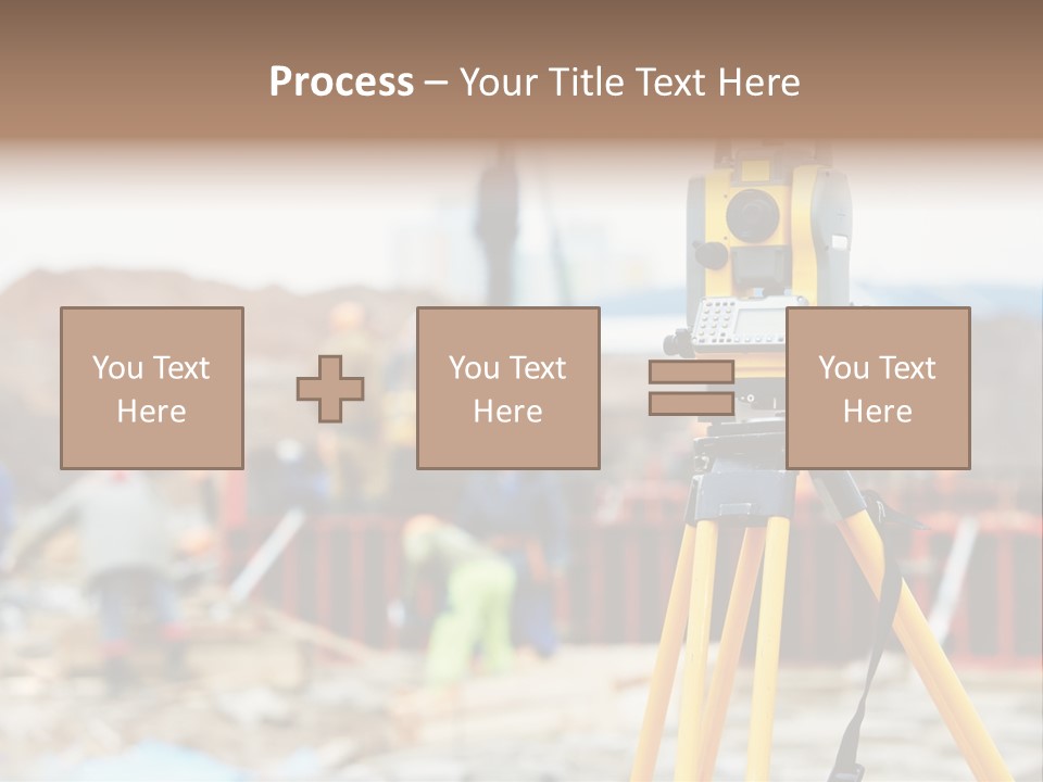 A Yellow Tripod With A Camera On Top Of It PowerPoint Template