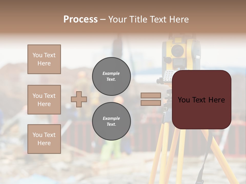 A Yellow Tripod With A Camera On Top Of It PowerPoint Template