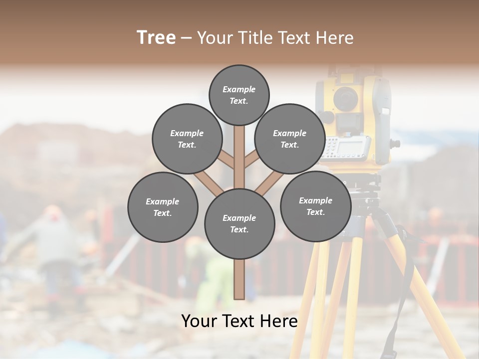 A Yellow Tripod With A Camera On Top Of It PowerPoint Template