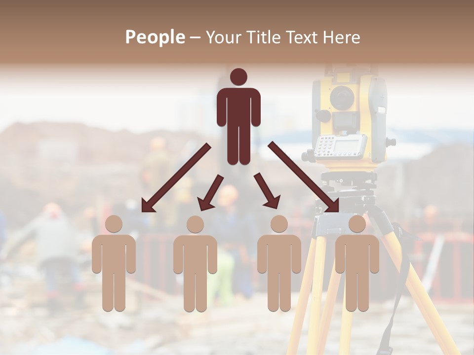 A Yellow Tripod With A Camera On Top Of It PowerPoint Template