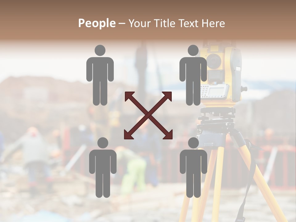 A Yellow Tripod With A Camera On Top Of It PowerPoint Template
