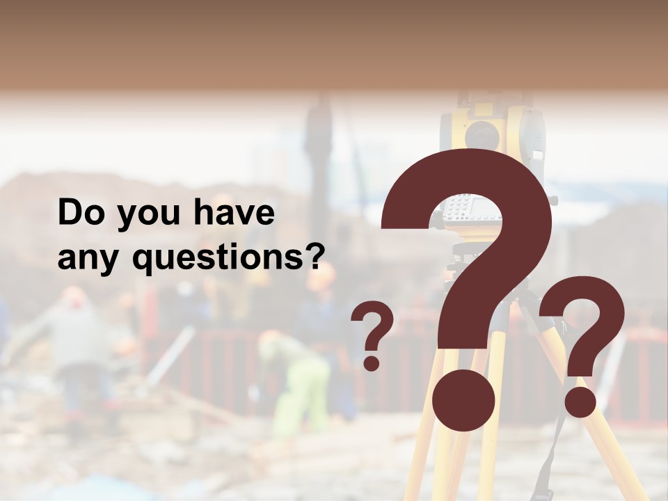 A Yellow Tripod With A Camera On Top Of It PowerPoint Template