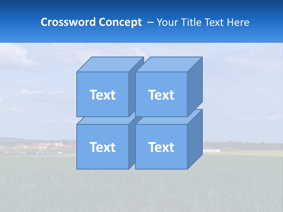 A Drilling Rig In The Middle Of A Field PowerPoint Template