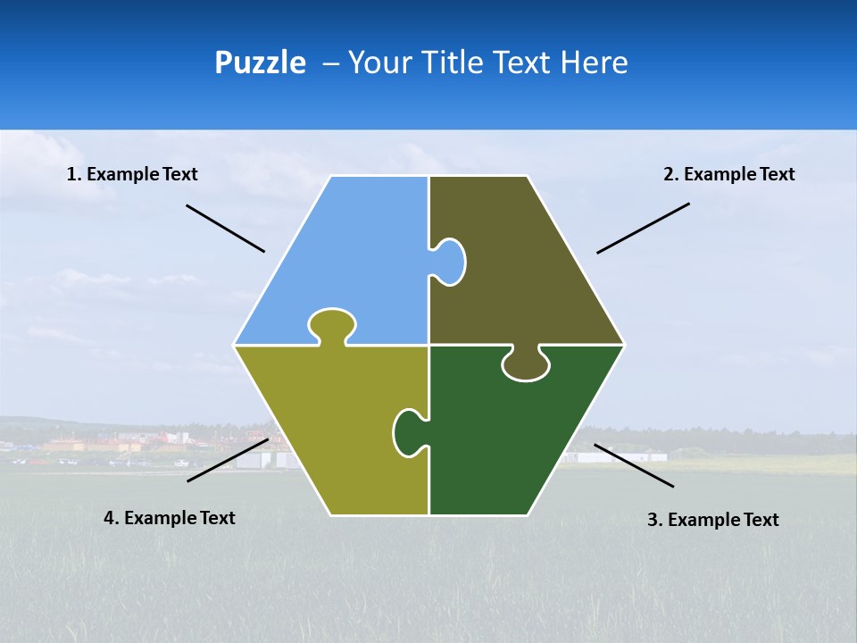 A Drilling Rig In The Middle Of A Field PowerPoint Template