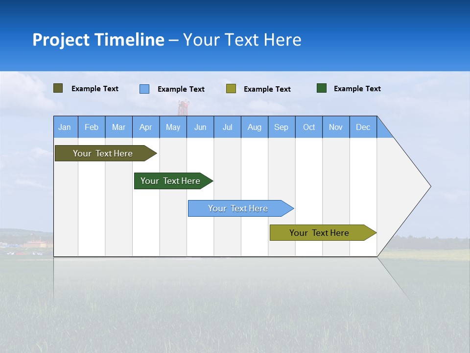 A Drilling Rig In The Middle Of A Field PowerPoint Template