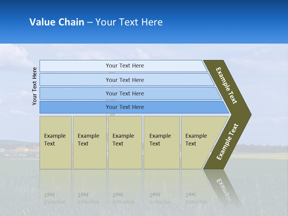 A Drilling Rig In The Middle Of A Field PowerPoint Template