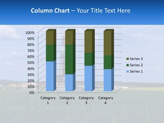 A Drilling Rig In The Middle Of A Field PowerPoint Template