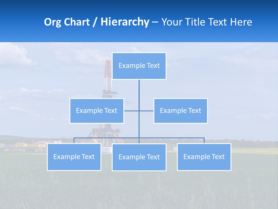 A Drilling Rig In The Middle Of A Field PowerPoint Template