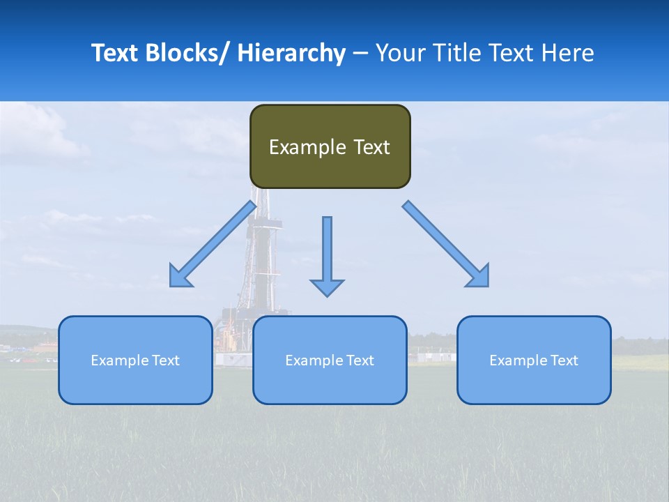 A Drilling Rig In The Middle Of A Field PowerPoint Template