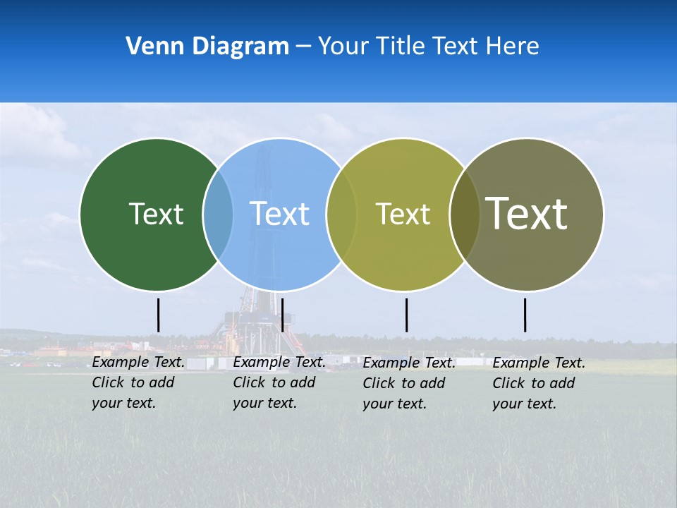 A Drilling Rig In The Middle Of A Field PowerPoint Template