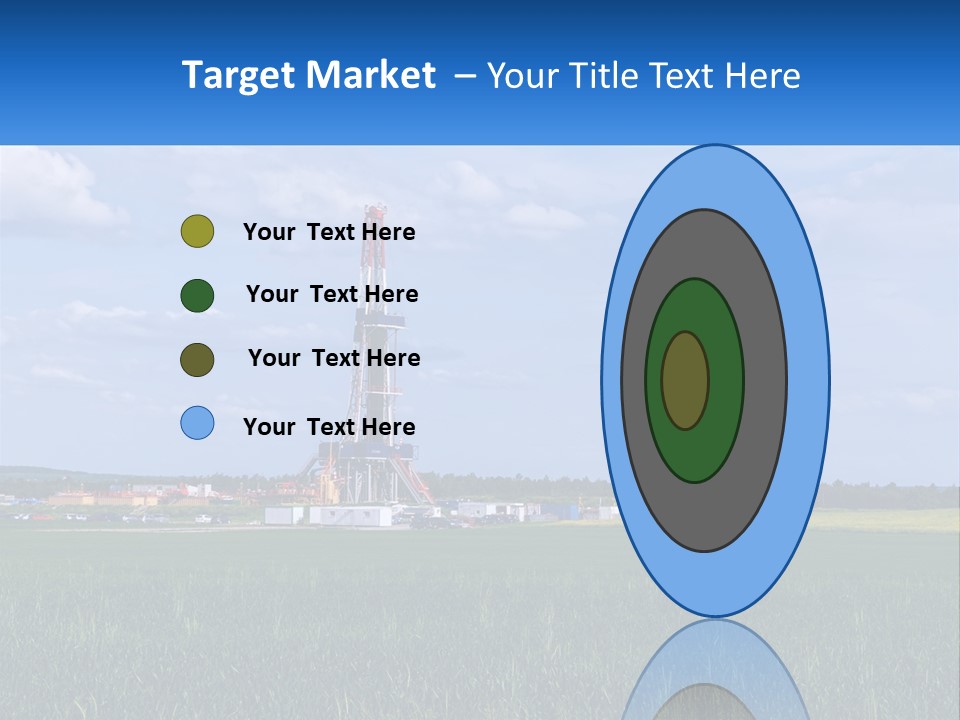 A Drilling Rig In The Middle Of A Field PowerPoint Template