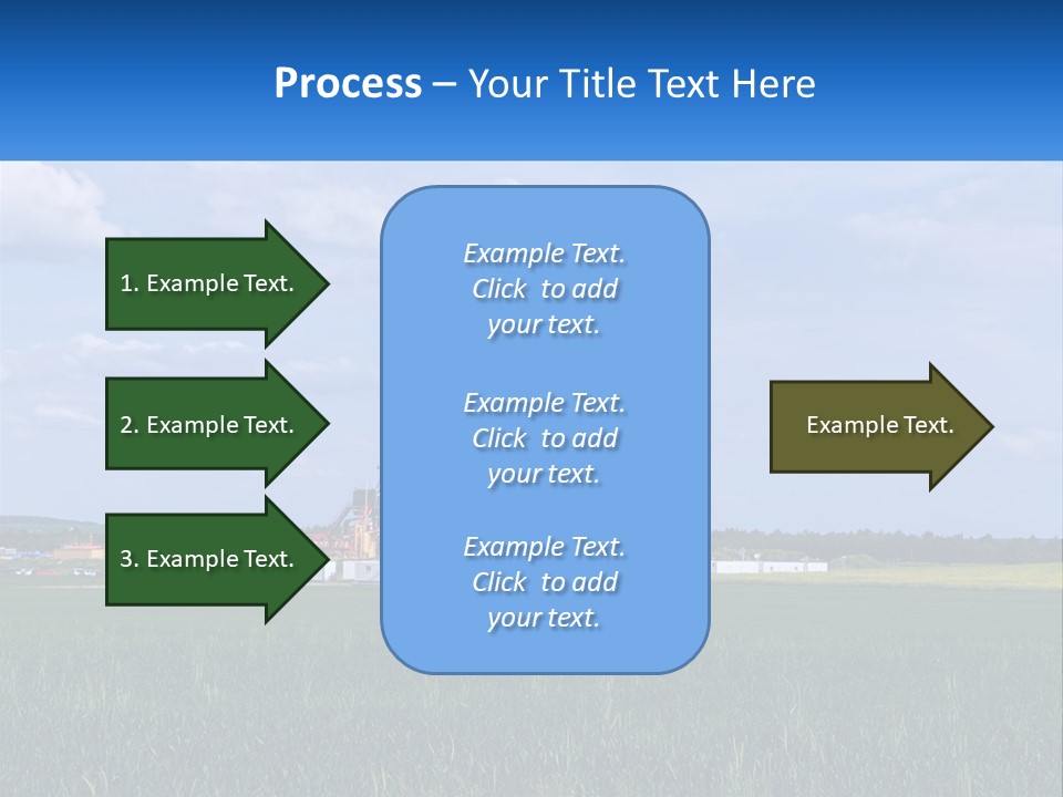 A Drilling Rig In The Middle Of A Field PowerPoint Template