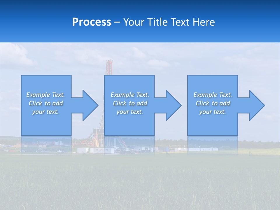 A Drilling Rig In The Middle Of A Field PowerPoint Template
