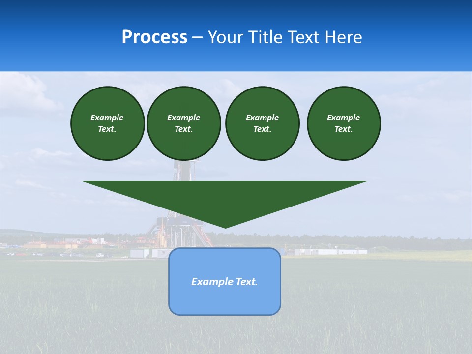 A Drilling Rig In The Middle Of A Field PowerPoint Template