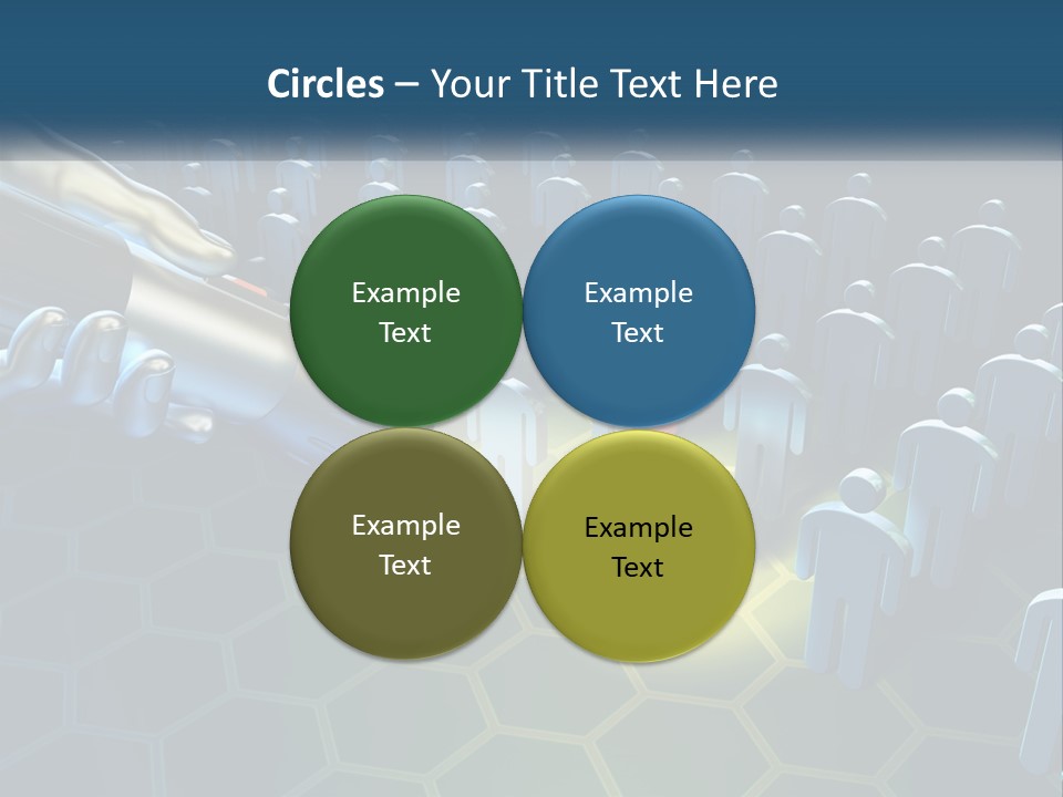 A Person Holding A Light Bulb In Front Of A Group Of People PowerPoint Template