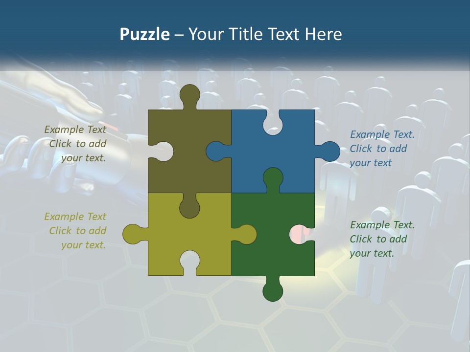 A Person Holding A Light Bulb In Front Of A Group Of People PowerPoint Template