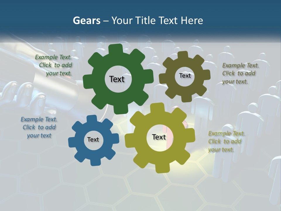 A Person Holding A Light Bulb In Front Of A Group Of People PowerPoint Template