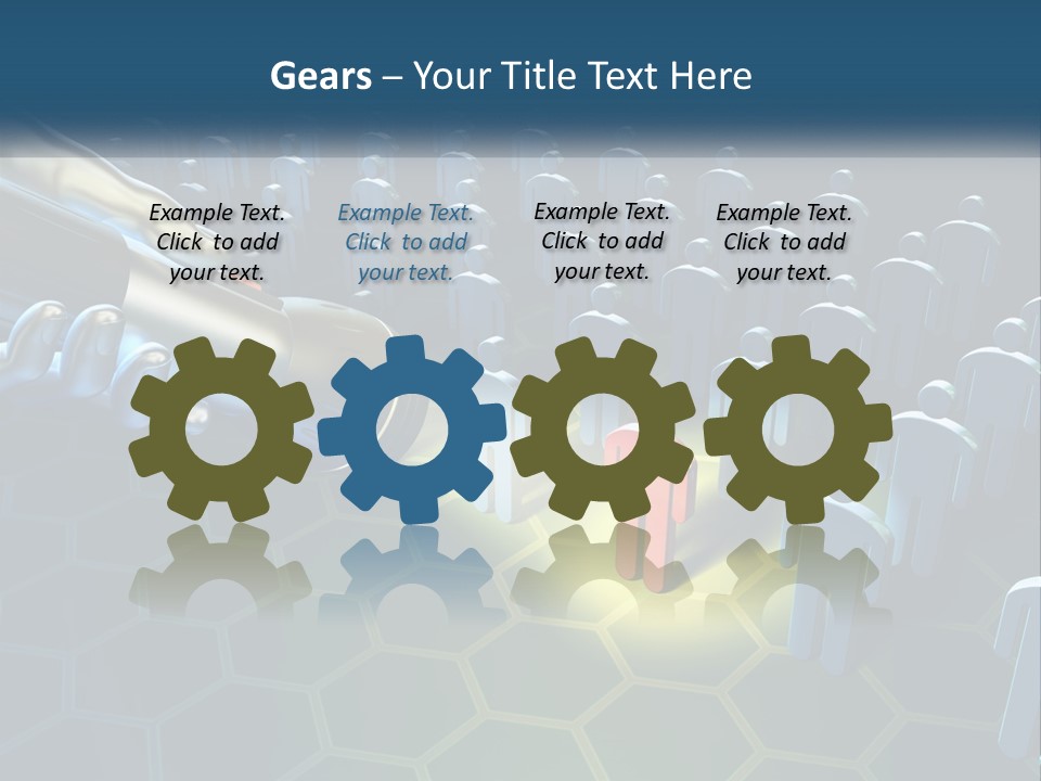 A Person Holding A Light Bulb In Front Of A Group Of People PowerPoint Template