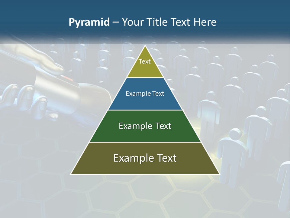 A Person Holding A Light Bulb In Front Of A Group Of People PowerPoint Template