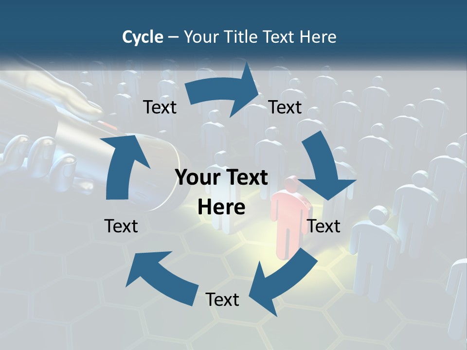 A Person Holding A Light Bulb In Front Of A Group Of People PowerPoint Template