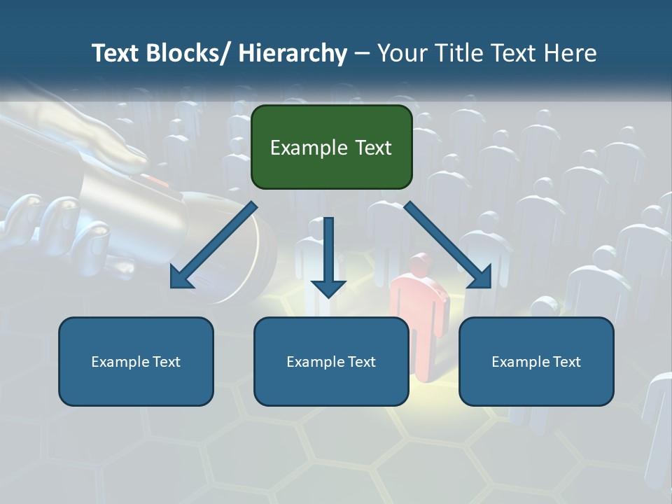 A Person Holding A Light Bulb In Front Of A Group Of People PowerPoint Template