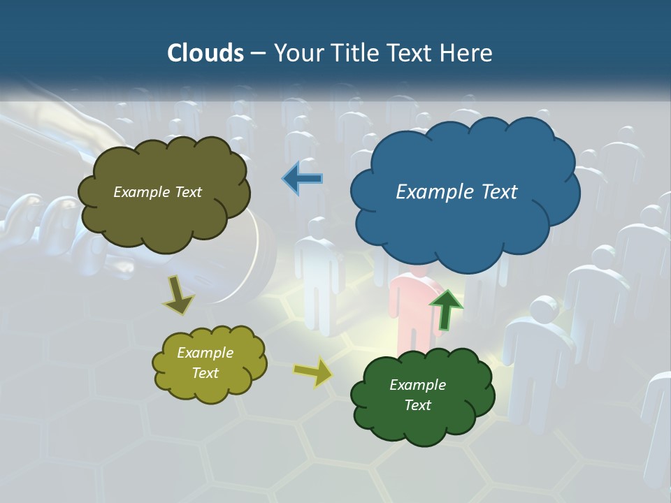 A Person Holding A Light Bulb In Front Of A Group Of People PowerPoint Template