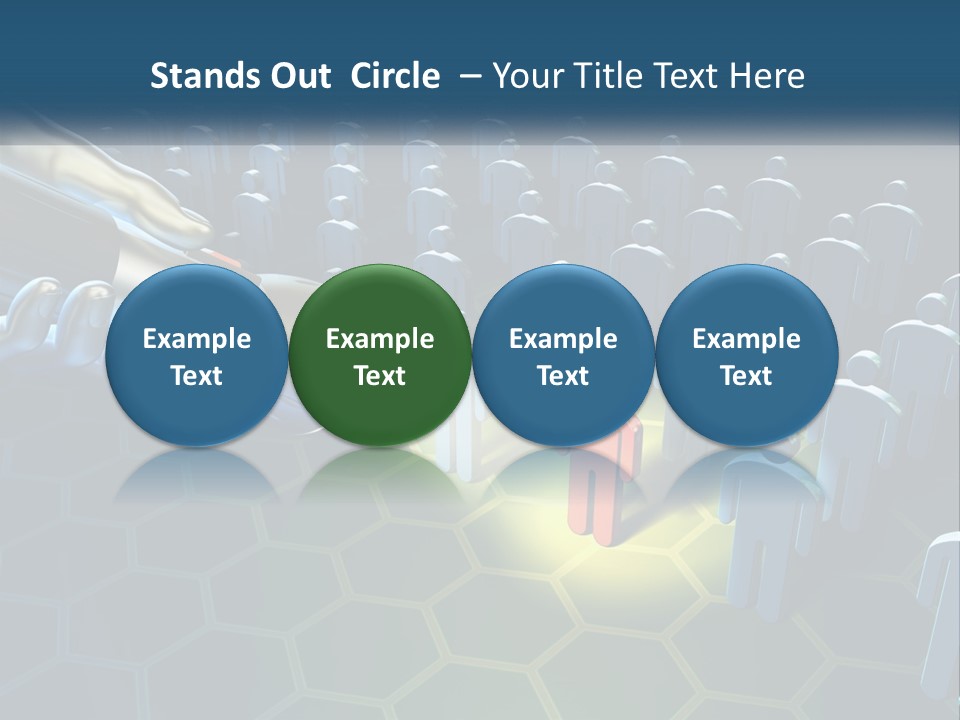 A Person Holding A Light Bulb In Front Of A Group Of People PowerPoint Template