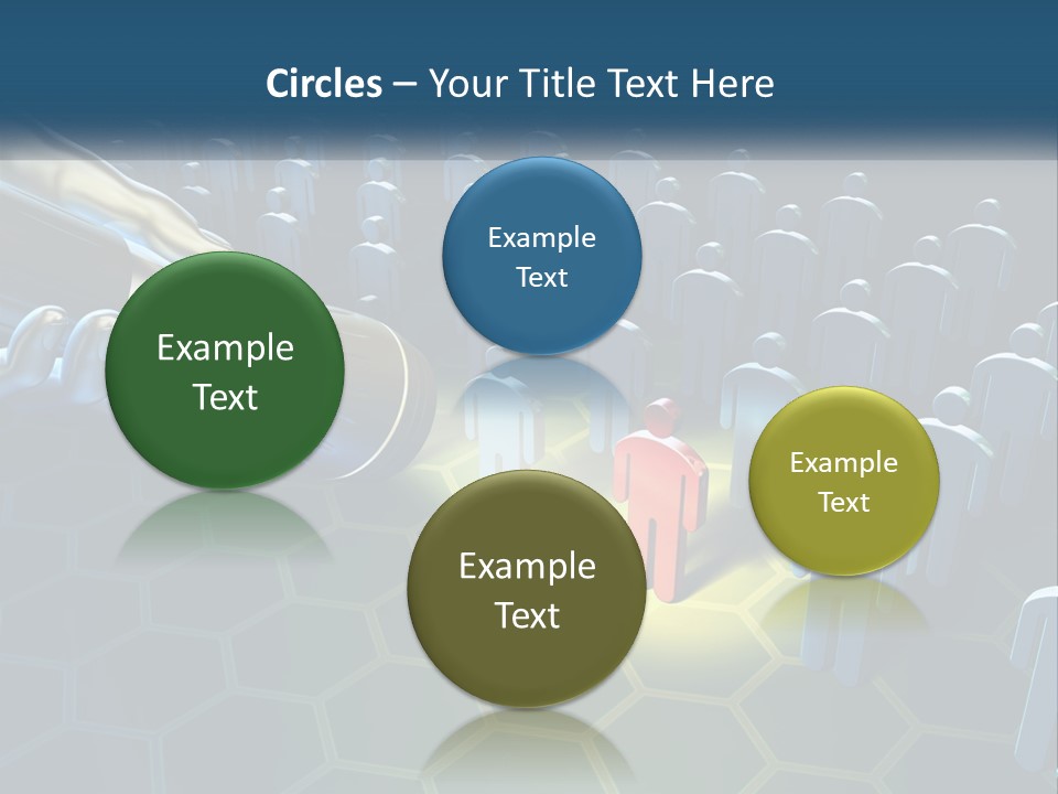 A Person Holding A Light Bulb In Front Of A Group Of People PowerPoint Template