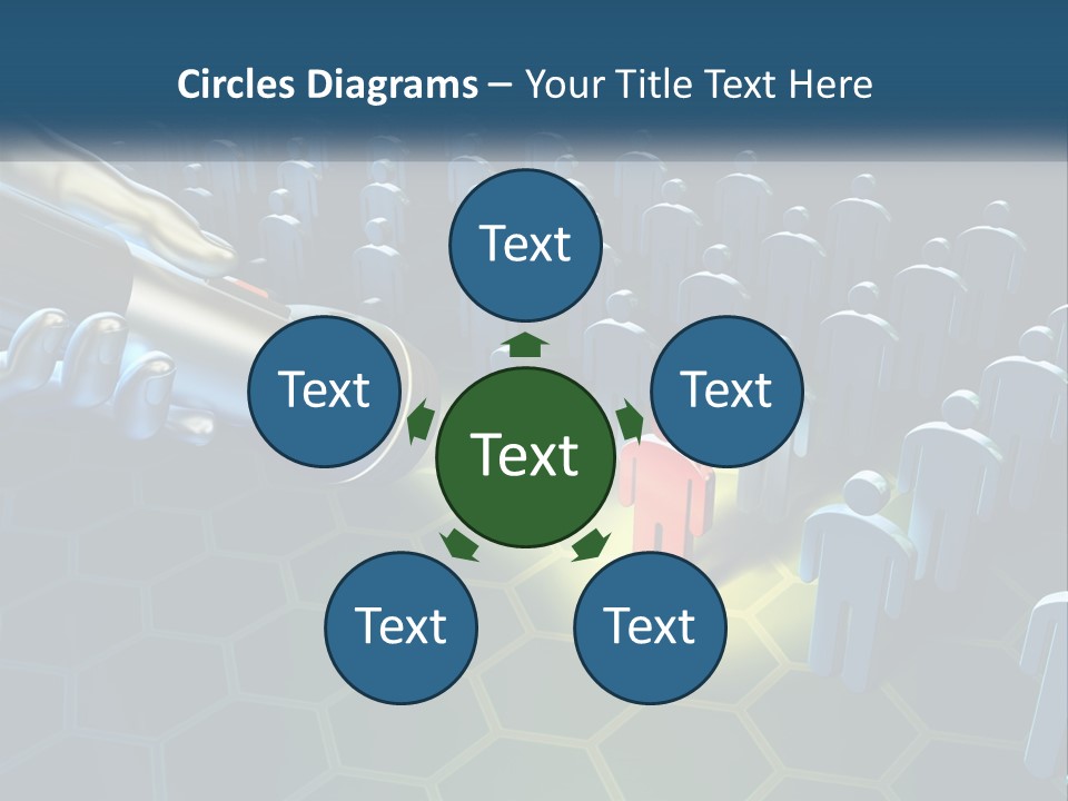 A Person Holding A Light Bulb In Front Of A Group Of People PowerPoint Template