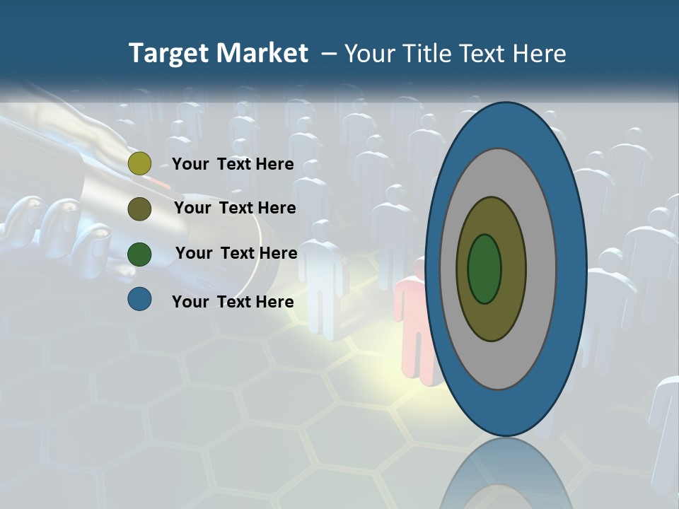 A Person Holding A Light Bulb In Front Of A Group Of People PowerPoint Template