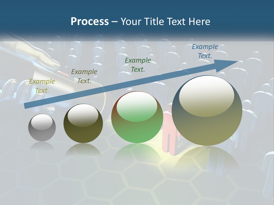 A Person Holding A Light Bulb In Front Of A Group Of People PowerPoint Template