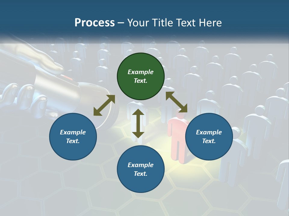 A Person Holding A Light Bulb In Front Of A Group Of People PowerPoint Template
