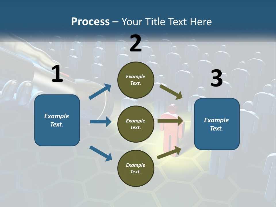 A Person Holding A Light Bulb In Front Of A Group Of People PowerPoint Template