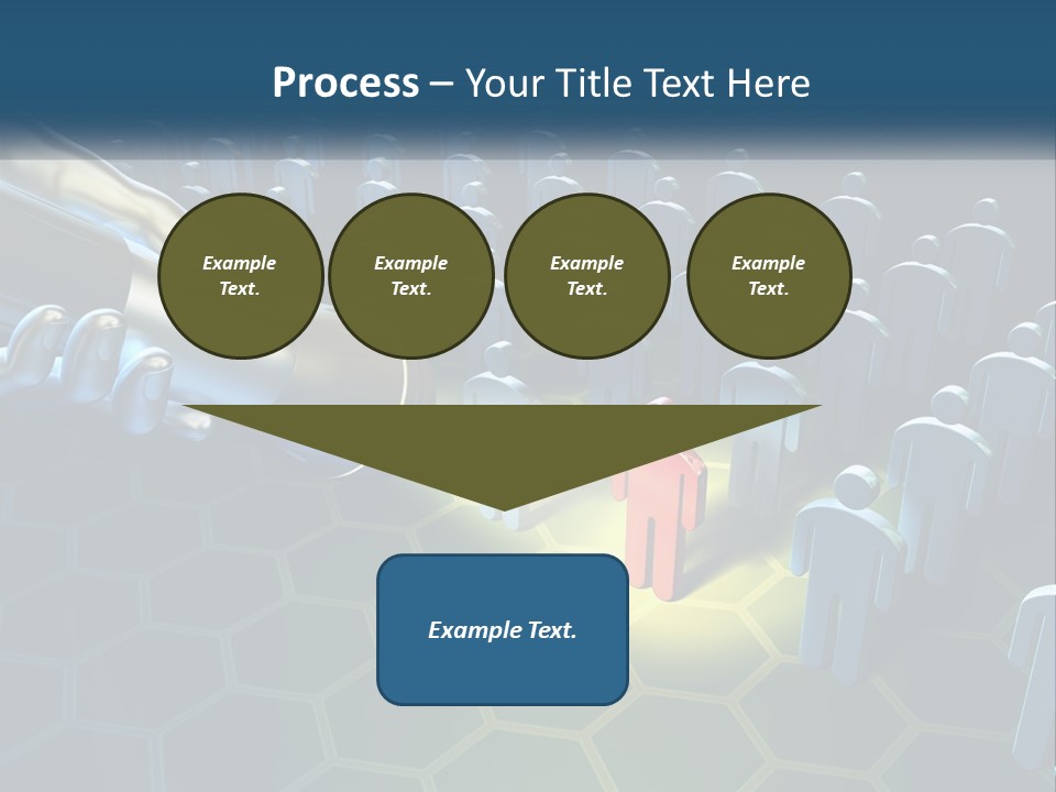 A Person Holding A Light Bulb In Front Of A Group Of People PowerPoint Template