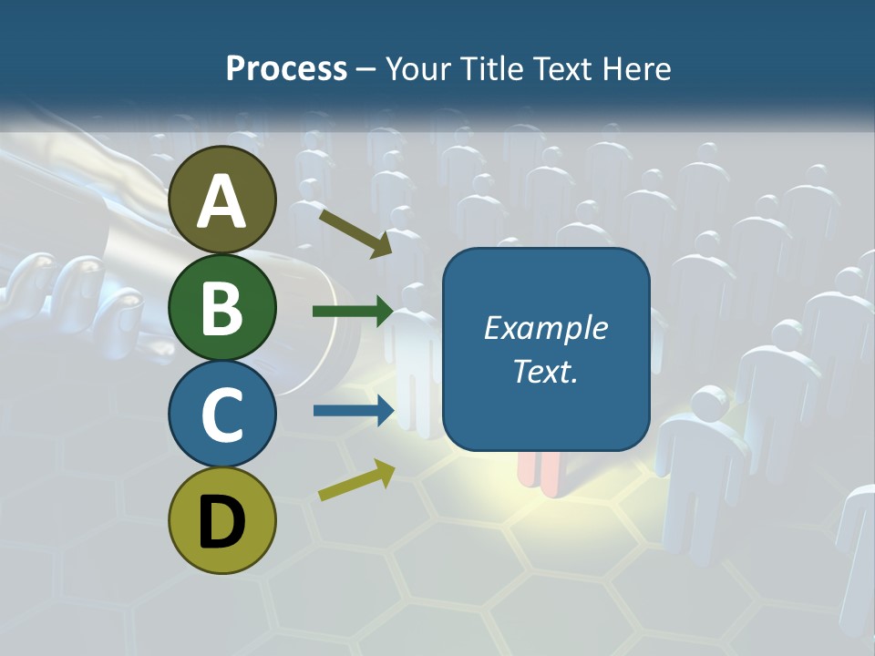 A Person Holding A Light Bulb In Front Of A Group Of People PowerPoint Template