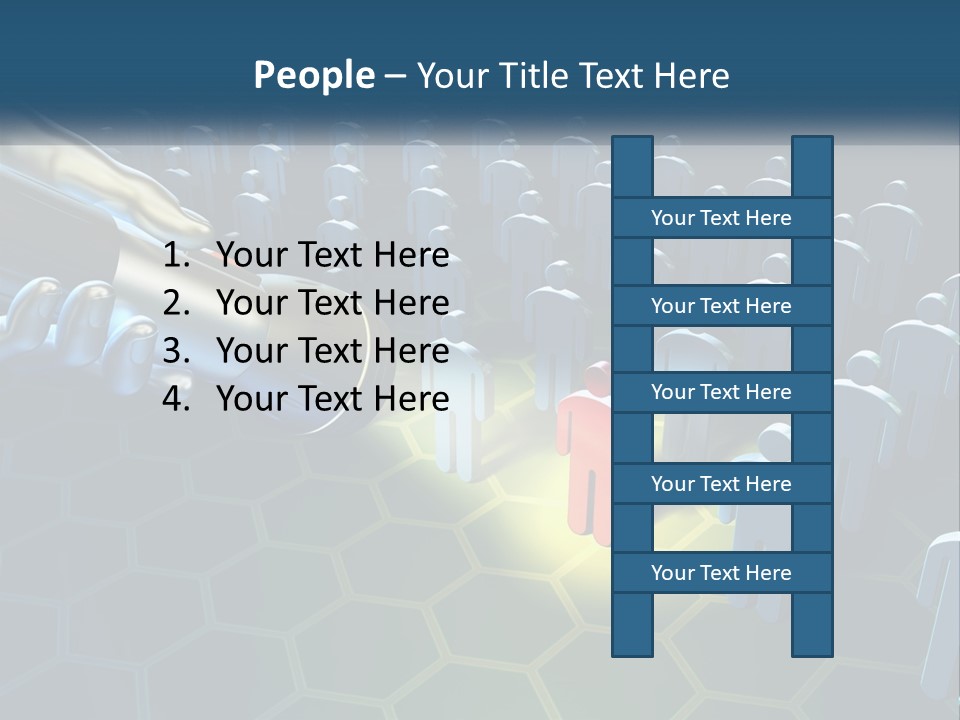 A Person Holding A Light Bulb In Front Of A Group Of People PowerPoint Template