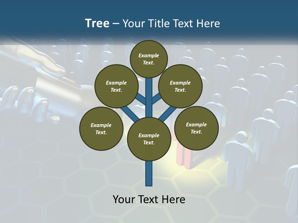 A Person Holding A Light Bulb In Front Of A Group Of People PowerPoint Template